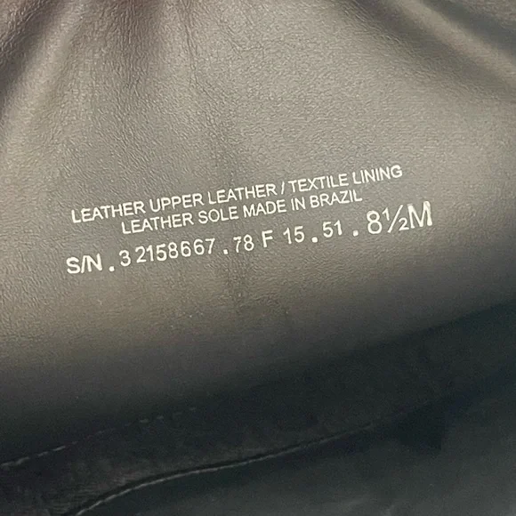 TORY BURCH Linette Smooth Leather Tall Black Wedge Knee High Riding Boots 8.5 - Picture 16 of 16